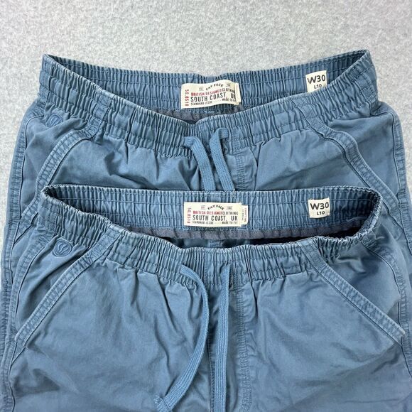Lot of 2‎ Fat Face Elastic Waist Shorts Mens 30 x 10 (28 x 9.5) Blue Drawstring - Picture 2 of 15